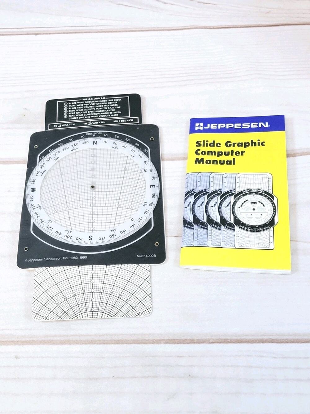 Vintage Jeppesen Slide Graphic Flight Computer w/ Manual NEW